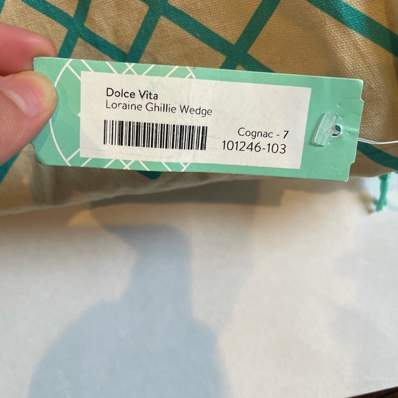 NEW DOLCE VITA COGNAC WEDGE - Picture 4 of 8